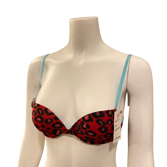 flirtitude Other - NWT FLIRTITUDE Push Up Bra with Cheetah Print, 32A